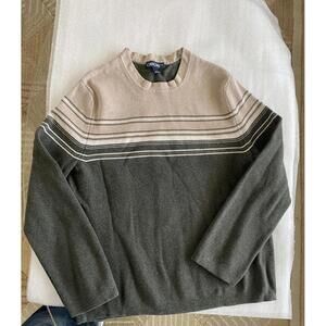 Cherokee Women's Small Sweater with Pink and Gray Stripes Size Small